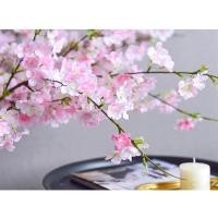 ราคา ช่อดอกซากุระปลอม ผ้าไหม พลาสติก สําหรับตกแต่งบ้าน งานแต่งงาน ต้นซากุระปลอม ซากุระปลอม แบบก้านยาว ดอกซากุระชมพูอ่อน (21137247118)