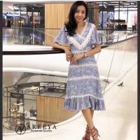 ราคา P226 D4 ชุดเดรส ป้าย Areeya ของใหม่ อก 33-34 เอว 25-26 สะโพก 39-40 ยาว 45" (2009112579)
