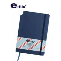 ราคา สมุดโน๊ตปกหนังpvc มีสายรัด สี Navy (364604397)