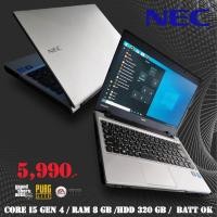 ราคา โน๊ตบุ๊คNEC แบรนแท้นำเข้าจากญีปุ่น ทนๆ ไม่เคยผ่านการซ่อม​ สเปคแรง core i5gen4 ram8 gb แบต นาน 2-3ช.ม.ขึ้นไป เครื่องเล็ก (15305408468)