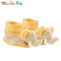 ราคา Moulin Roty ถุงเท้า เด็กอ่อน รองเท้าเด็กอ่อน สำหรับแรกเกิด - 9 เดือน ถุงเท้าเด็กแรกเกิด ลายช้าง Les Loustics MR-636025 (6746403284)