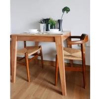 ราคา โต๊ะไม้ แบบขาบาน 75x75 สูง 75 cm (21985640531)