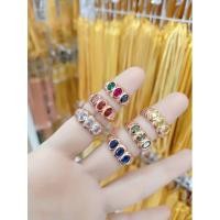 ราคา แหวนพลอยสามสี #แหวนข้อมะขามคละสีไม่ลอก (20749295082)