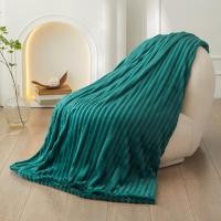 ราคา 5ฟุต (150*200ซม.) Nano blanket เนื้อนุ่มละเอียด ผ้าห่มนาโน ลายริ้ว สีล้วน (22462726000)