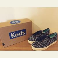 ราคา Keds Triple Botanical Navy ของแท้ size 36 มือ 2 สภาพ 100% (321148362)