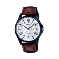 ราคา CASIO Gent quartz นาฬิกาข้อมือผู้ชาย สีน้ำตาล สายหนัง MTP-1384BUL-5AVDF (1515145821)