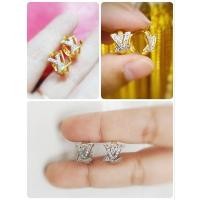 ราคา ต่างหูทองไมครอน ชุบทองแท้ 100% ต่างหูทองชุบ เศษทองคำแท้ สร้อยหุ้มทอง ชุบทอง 24K(ไม่ลอก ไม่ดำ) (20452479061)