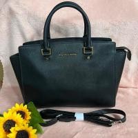 ราคา MK Michael Kors ทรงทำงาน สีดำล้วน งานมือสอง ของแท้ ราคาประหยัด (23368500731)