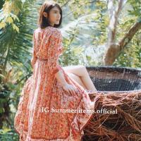 ราคา ชุดโบฮีเมี่ยน เดรสโบฮีเมี่ยน maxi dress (2639655753)