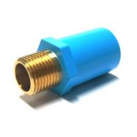 ราคา ข้อต่อตรงเกลียวนอกทองเหลือง SCG ขนาด 1/2 นิ้ว สีฟ้า (16826296794)