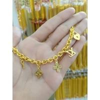 ราคา #​สร้อยข้อมือเศษทองแท้น้ำหนัก2บาท (17891208596)