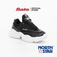 ราคา Bata North Star Boys' Lace up Sneakers รองเท้าผ้าใบสำหรับเด็กชาย รุ่น Ultimate สีดำ 4216075 (3586622784)