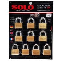 ราคา กุญแจ SOLO ทรงมน/เหลี่ยม ชุดคีย์ไลค์ แบบ10ตัวชุด คอสั้น/คอยาว (25857473186)