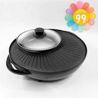 ราคา กระทะย่าง/เตาปิ้งย่างไฟฟ้า/กระทะปิ้งย่างสไตล์เกาหลี 34C กระทะย่างเกาหลี ไฟฟ้า กระทะย่างหมูเกาหลีกระทะย่างเกาหลีทองเหลือง (6863273242)