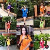ราคา ชุดนักโทษขาสั้นนนนน❤️ (1047634961)