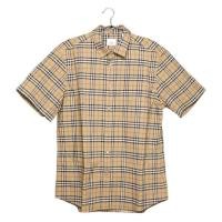 ราคา เสื้อเชิ้ตแขนสั้นลายตาราง แบรนด์ Burberry Shirt รุ่น Check Short-Sleeve Shirt Size XL (14057372758)