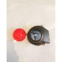 ราคา ฝาครอบใบพัดพร้อมใบพัดแดง แท้ศูนย์ yamaha 100% ใส่รุ่น Nouvo mx Nouvo my Mio Fino ชุดละ220บาท (22185878119)