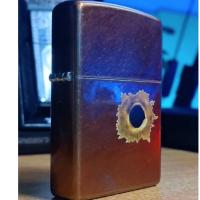 ราคา Zippo ของแท้จาก US [มือสอง] ลายรูกระสุนปืน Bullet hole (25756427881)