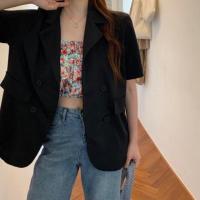 ราคา (พร้อมส่ง) blazer สีดำสไตล์เกาหลี (7838379276)