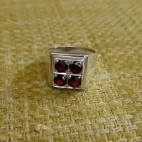 ราคา แหวนพลอยโกเมนแท้ พลอยธรรมชาติ สำหรับท่านชาย เสริมบารมีเสริมดวงชะตา (3834878836)