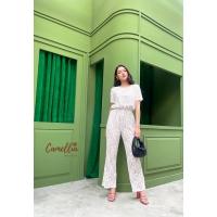 ราคา จั๊มสูทลูกไม้ลายฉลุ ผ้าลูกไม้นิ่มๆ (3017515279)