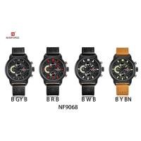ราคา หรูหราในราคาเบาๆนาฬิกาข้อมือชาย กันน้ำ naviforce watch แท้ รุ่นNF9068 สายหนัง ของแท้100% (5403155246)