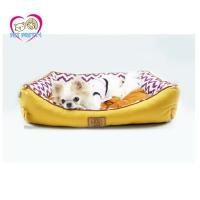 ราคา Puppe ที่นอนสุนัข ไซส์S 45x60x12ซม. ลายกราฟฟิกสีเหลืองมัสตาร์ด ที่นอนสัตว์เลี้ยง ที่นอนหมา (5056233237)