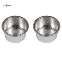 ราคา ✅✅✅2Pcs 51mm 4 Cups Filter Replacement Filter Basket for Coffee Bottomless Portafilter for Delonghi EC680/EC685 Espresso (11520010503)