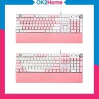 ราคา PHILIPS SPK8614 Mechanical Gaming Keyboard คีย์บอร์ดเกมส์ บลูสวิตซ์ (สีชมพู) (4474313041)