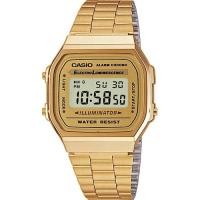 ราคา CASIO นาฬิกาข้อมือ สายสแตนเลส สีทอง รุ่น A168WG,A-168WG,A-168WG-9W,A-168WG-9WDF (14502650789)