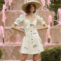 ราคา เดรสสั้นสีขาว ป้ายwidelia@real sz.M(Used) (2253818157)