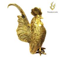 ราคา THAKRAYANG รูปปั้นตกแต่งบ้าน ไก่ทองเหลือง ตัวผู้ จิ๋ว (398588592)