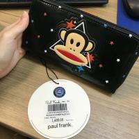 ราคา Paul Frank แท้ กระเป๋าสตางค์ใบยาว มือ 1 คอลดาวสีดำส้ม (1747784475)