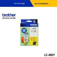 ราคา Brother LC-663Y ตลับหมึก สีเหลือง สำหรับเครื่องอิงค์เจ็ทรุ่น MFC-J2320, MFC-J2720 (1616114780)
