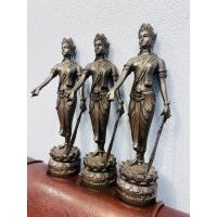 ราคา พระนางจามเทวี ทองเหลือง 9" รวมฐาน 11" แท้จากลำพูน พิมพ์วัดสันป่ายางหน่อม (21590541157)