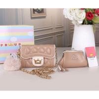 ราคา กระเป๋าสตางค์ใบสั้นพร้อมสายโซ่สะพายได้แบรนด์แท้พราวด์(proud)ซื้อ1ได้อีก1ใบใส่เหรียญฟรีกล่อง (5792882247)