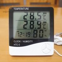 ราคา ✠❡เครื่องวัดอุณหภูมิ และความชื้น -วัน-เวลา รุ่น HTC-2 (10555416956)