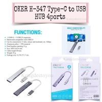 ราคา OKER HUB TYPE-C TO USB HUB 4 PORTS H-347 (18482912646)