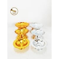 ราคา พาน อลูมิเนียมอย่างหนา ชุบกะไหล่ทอง ชุบกะไหล่เงิน อย่างดี (6673317842)