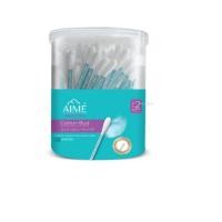 ราคา เอเม่ คอตตอน บัด ( 100ก้าน ) aime cotton bud paper stick สำลีพันก้านกระดาษ สำลีพันก้าน คอตตอนบัด (9314185521)