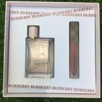 ราคา Burberry Burberry Her - Eau De Parfum 50ML + 6ML Liquid Lip Velvet Fawn Set ของแท้100% (6135907877)
