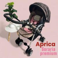 ราคา ⚡️รถเข็นเด็ก เข็นได้ 2 ทาง ล้ออัตโนมัติ แบรนด์ Aprica Soraria premium สภาพสวย ❤️ (18295830373)