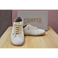 ราคา CAMPER รองเท้าหนังแคมเปอร์ (หนังกลับ) สีครีม แท้ 100% มือสอง++ (5907172663)