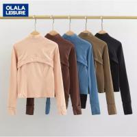 ราคา OLALA LEISURE เสื้อแจ็กเก็ต เสื้อโยคะ แบบมีซิป ทรงสั้น เข้ารูป เหมาะกับใส่ออกกําลังกาย เล่นกีฬา แฟชั่นฤดูใบไม้ร่วง สําหรับผู้หญิง DS211 (18684201968)