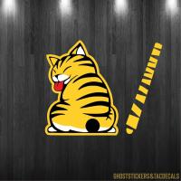 ราคา สติกเกอร์ที่ปัดน้ำฝน สติกเกอร์แมว ตกแต่งรถยนต์ งานพิมพ์เคลือบใส (21728436210)