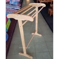 ราคา ราวตากผ้า ราวไม้ถูกมาก ผลิตในไทย ราวตากผ้าไม้ยางพารา100% ราวไม้จริง ราวไม้4เส้น5เเส้น ราวแขวนผัา ราวพาดผ้า (5168832907)