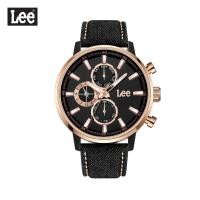 ราคา Lee นาฬิกาข้อมือ Metropolitan LEF-M125ABV1-1R แบรนด์แท้ USA สายหนังหุ้มยีนส์สีดำ กันน้ำ ระบบอนาล็อก (3479585073)
