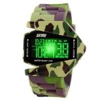ราคา SKMEI นาฬิกาข้อมือผู้ชาย สายซิลิโคน รุ่นSK0817 Green Camo #134 (592323270)