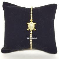 ราคา Tanatron สร้อยข้อมือเต่านำโชค สีทองสายรูด รุ่น C75 เครื่องประดับแฟชั่น (1525361418)