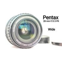 ราคา เลนส์มือหมุน ยี่ห้อ SMC Pentax 28mm f3.5 wide sn:5020244 สายวิว ไวด์ไล่โทนสีสวย Mount Pk สภาพดี (11498417364)